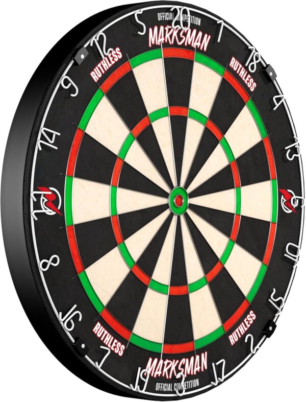 Ruthless Marksman Dart Board | Professional Level Ultra Thin Wire Sisal Dartboard for Steel Tip Darts (DB072) - Image 4