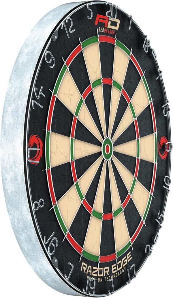 RED DRAGON Razor Edge Professional Dartboard - Image 3