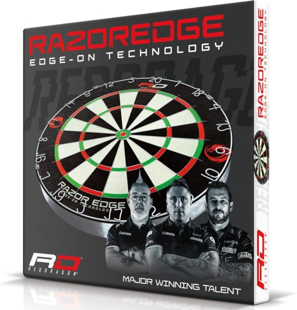 RED DRAGON Razor Edge Professional Dartboard - Image 4